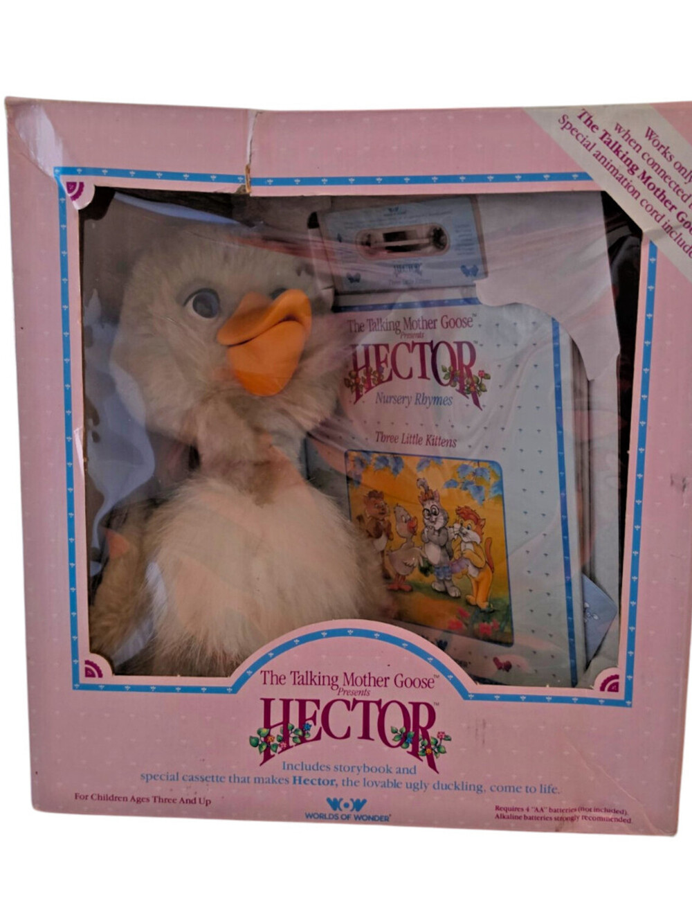 Talking Hector from Mother Goose w Book Tape Box 1987 Worlds Of Wonder
